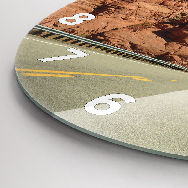 Reloj de pared redondo Ruta 66 en EEUU