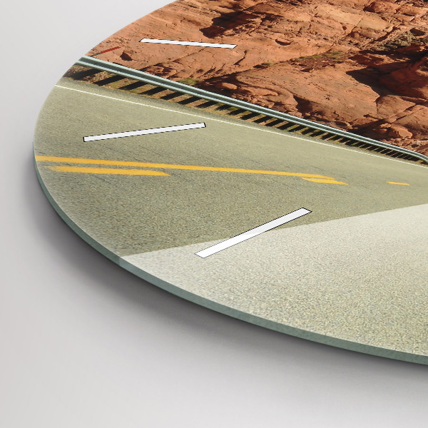 Reloj de pared redondo Ruta 66 en EEUU