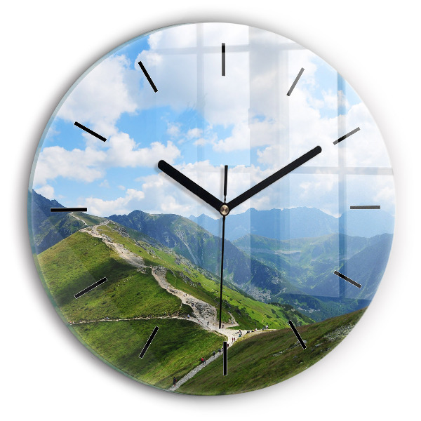 Reloj de cristal redondo Kasprowy Wierch Zakopane