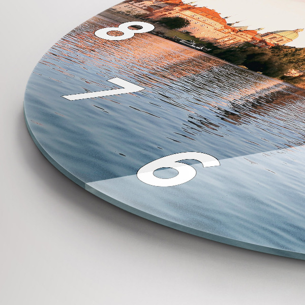 Reloj redondo pared Puente de Carlos en Praga