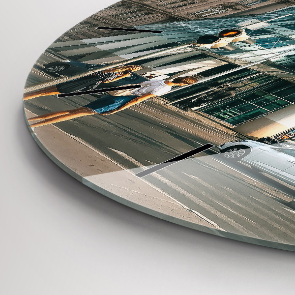 Reloj de cristal redondo Casa danzante Praga