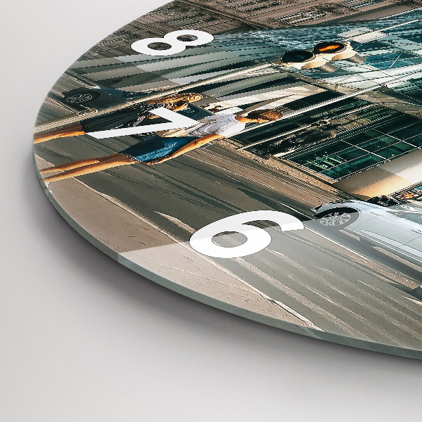 Reloj de cristal redondo Casa danzante Praga