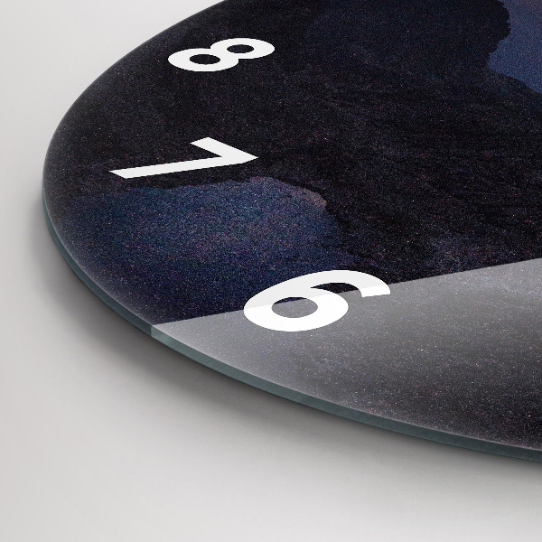 Reloj de pared redondo Montañas al atardecer