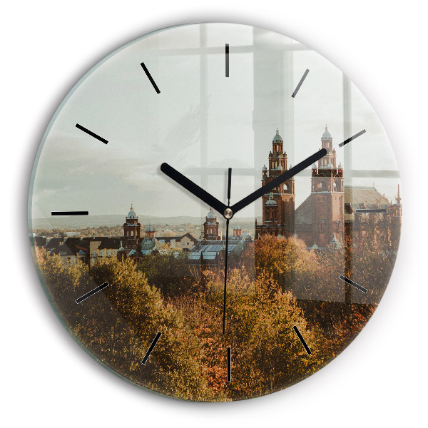 Reloj de cristal redondo Galería de arte en Glasgow
