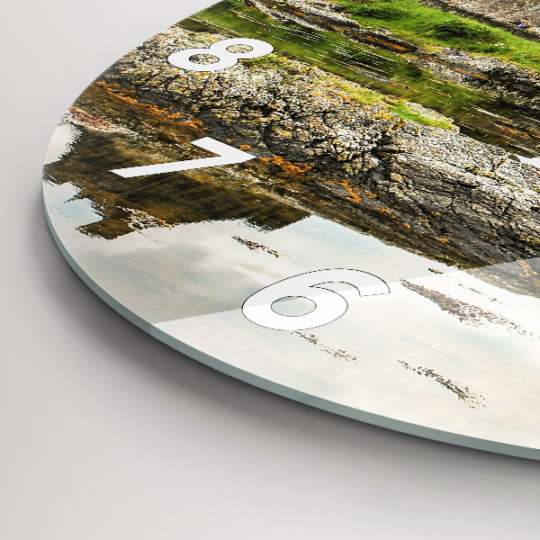 Reloj de pared redondo Castillo de Eilean Donan Escocia