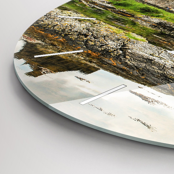 Reloj de pared redondo Castillo de Eilean Donan Escocia