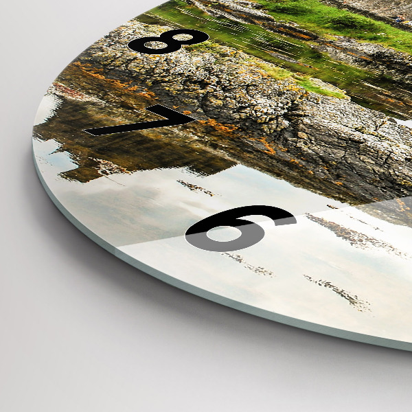 Reloj de pared redondo Castillo de Eilean Donan Escocia