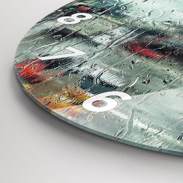 Reloj de pared redondo Londres lluvioso