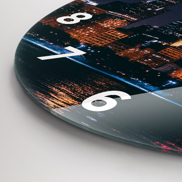 Reloj de pared redondo Paisaje urbano de Chicago