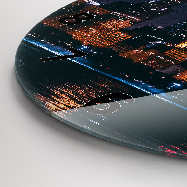 Reloj de pared redondo Paisaje urbano de Chicago