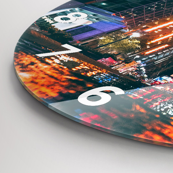 Reloj de pared redondo Hotel Hilton en Houston