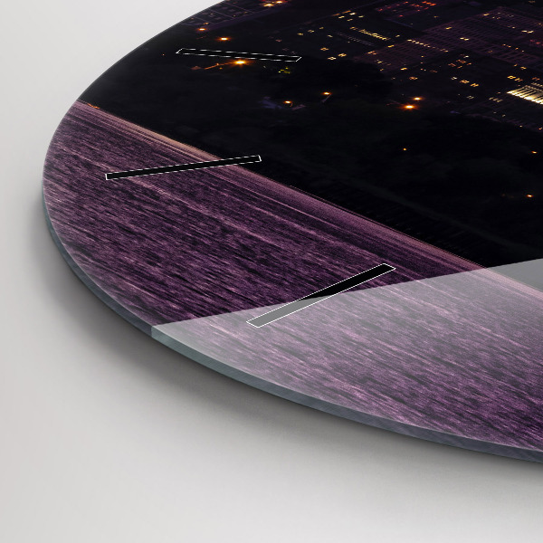 Reloj redondo pared Panorámica de la ciudad de Filadelfia