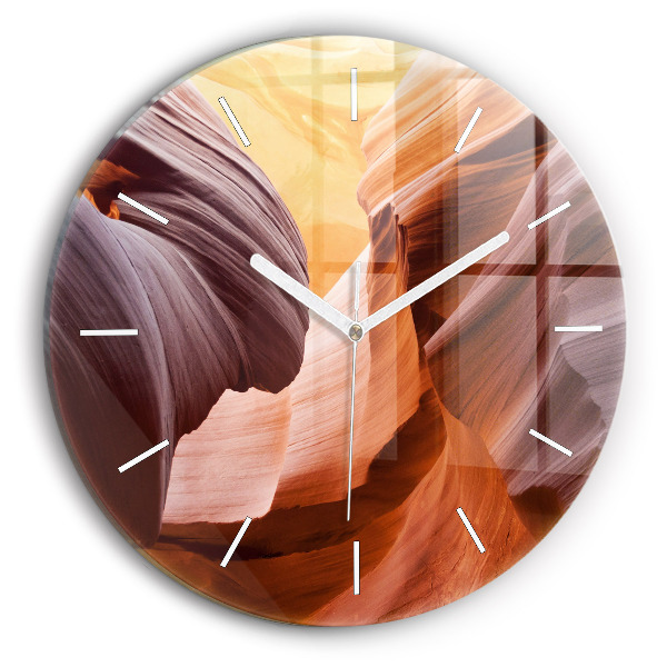 Reloj de cristal redondo Cañón del Antílope