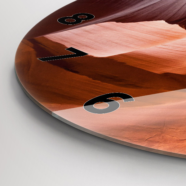 Reloj de cristal redondo Cañón del Antílope