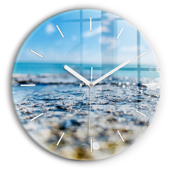 Reloj de pared redondo Fotografía del agua