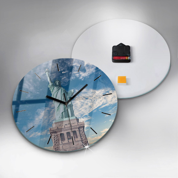 Reloj de pared redondo Estatua de la Libertad Nueva York