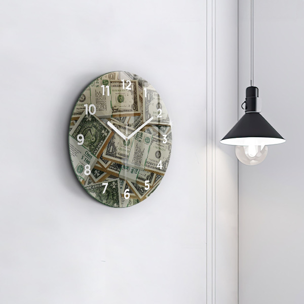 Reloj de pared redondo 1 dólar estadounidense