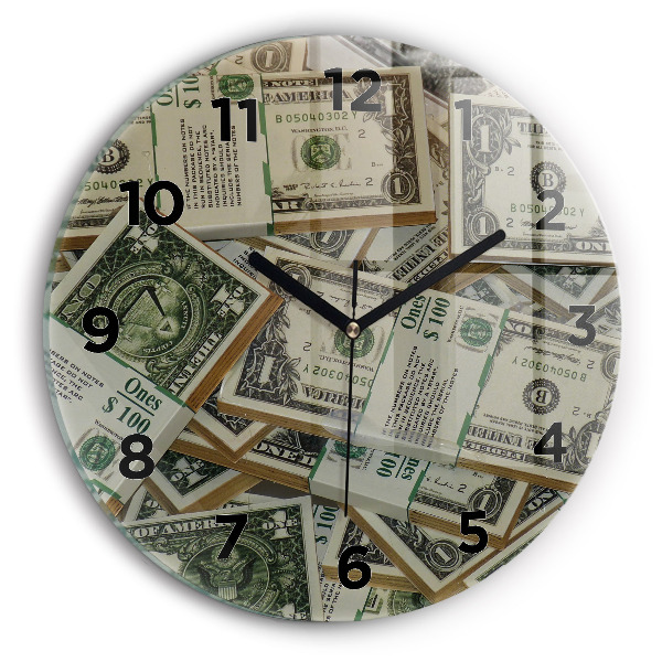 Reloj de pared redondo 1 dólar estadounidense