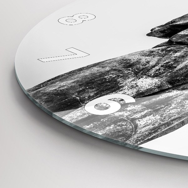 Reloj de cristal redondo La Estatua de la Libertad en Budapest