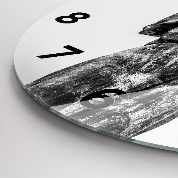 Reloj de cristal redondo La Estatua de la Libertad en Budapest