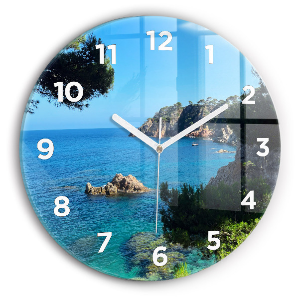 Reloj de cristal redondo Costa Brava