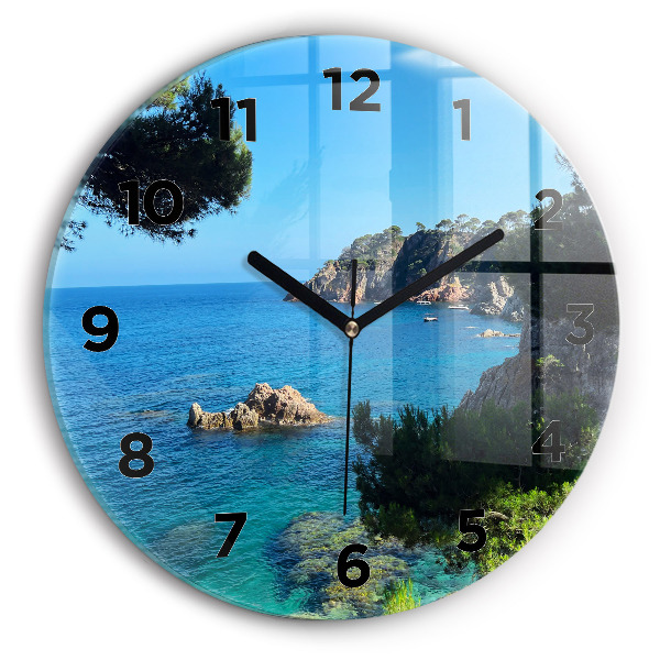 Reloj de cristal redondo Costa Brava