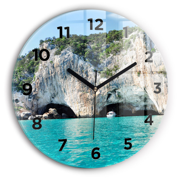 Reloj de pared redondo Cueva submarina