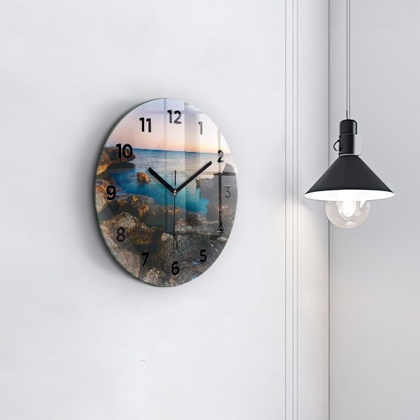 Reloj de pared redondo Paisaje marino