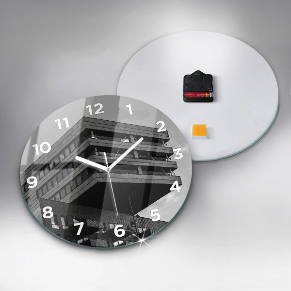 Reloj de cristal redondo Arquitectura en Amsterdam