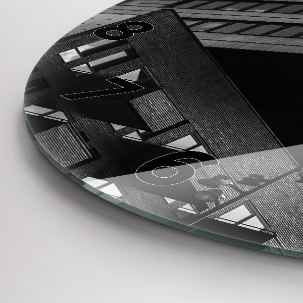 Reloj de cristal redondo Arquitectura en Amsterdam