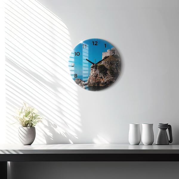 Reloj redondo pared Acantilados de Dubrovnik