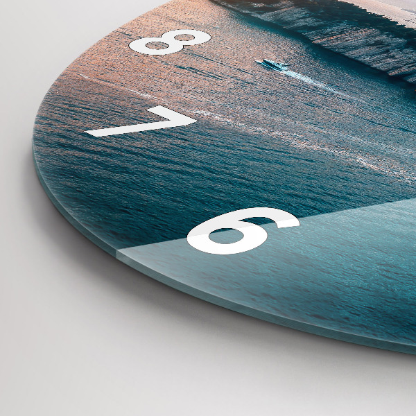 Reloj de pared redondo Isla en Croacia