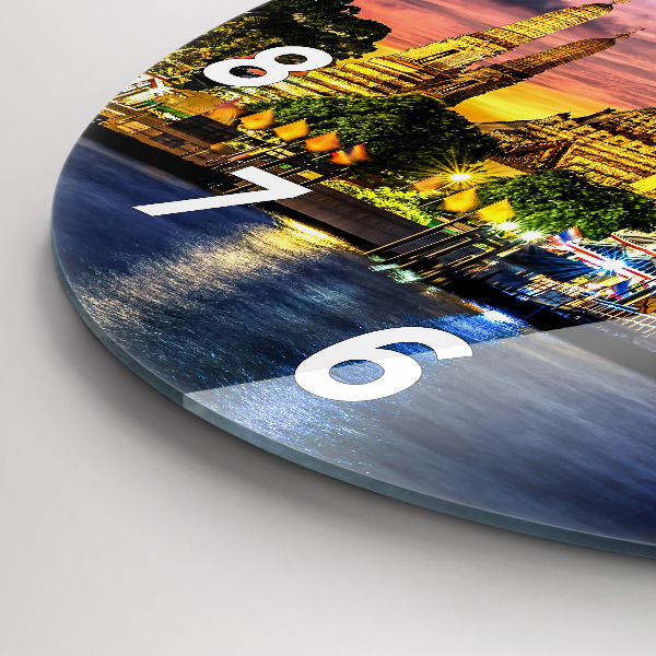 Reloj de pared redondo Templo en Bangkok