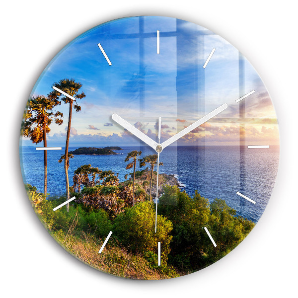 Reloj de pared redondo Phuket en Tailandia