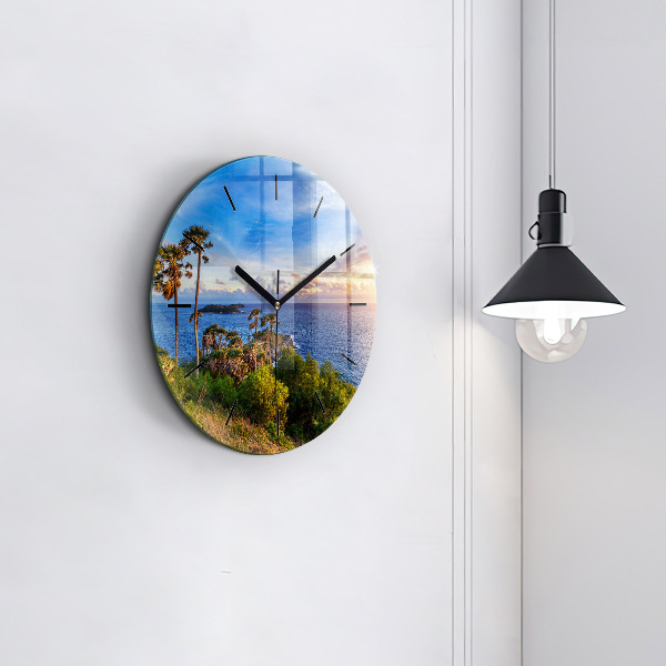 Reloj de pared redondo Phuket en Tailandia