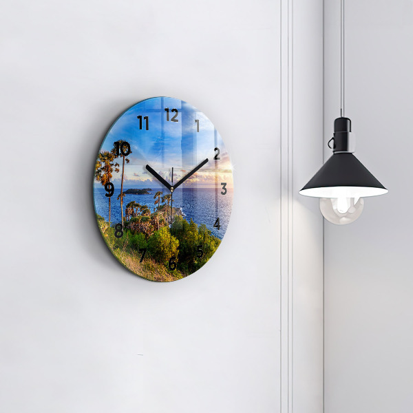 Reloj de pared redondo Phuket en Tailandia