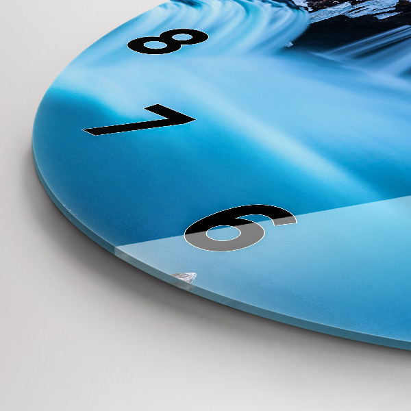 Reloj de pared redondo Cascada de Godafoss Islandia