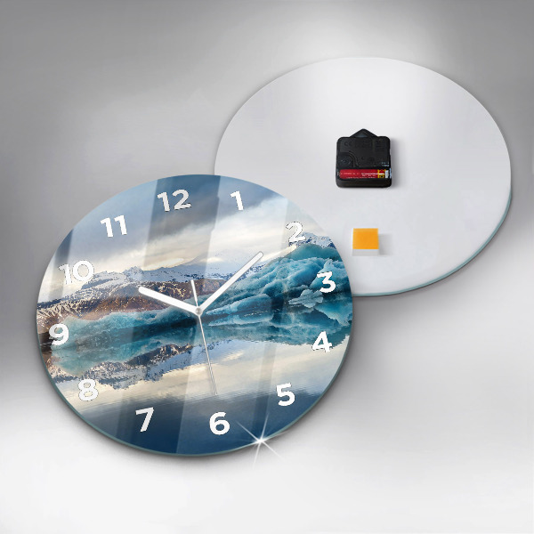 Reloj de pared redondo Lago Jokulsarlon Islandia