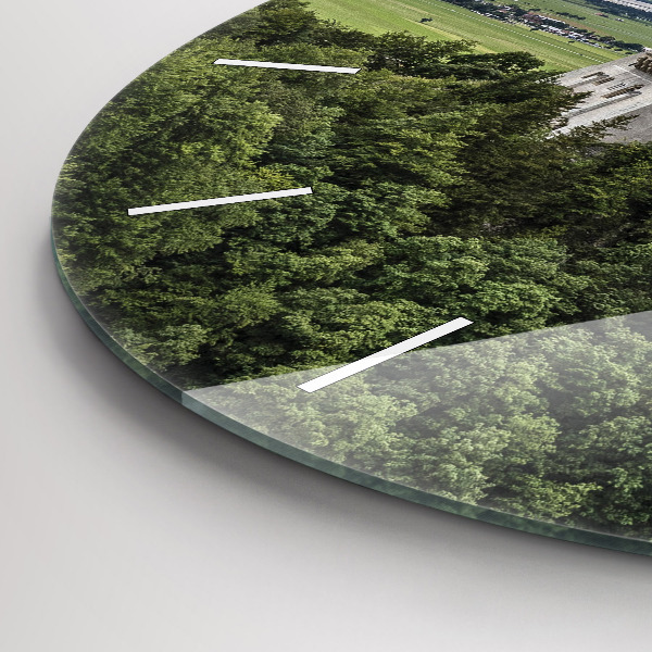 Reloj de cristal redondo Castillo de Neuschwanstein