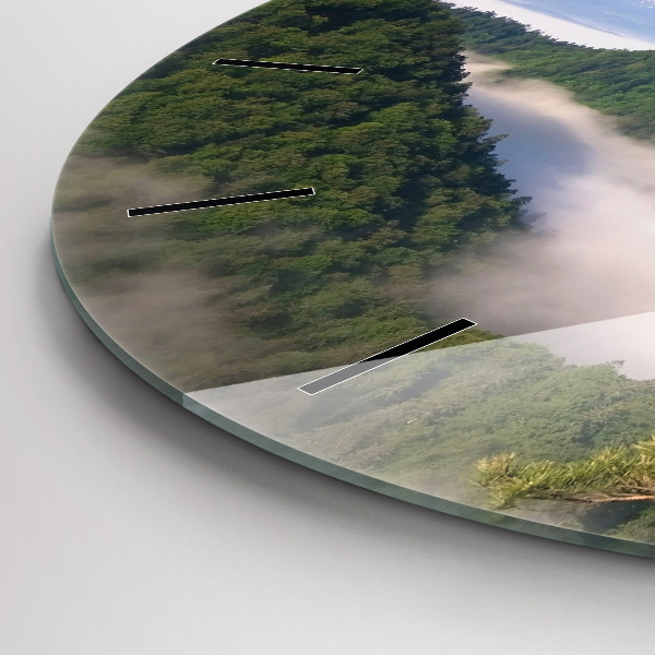 Reloj redondo pared Pico Sokolica en las montañas Pieniny