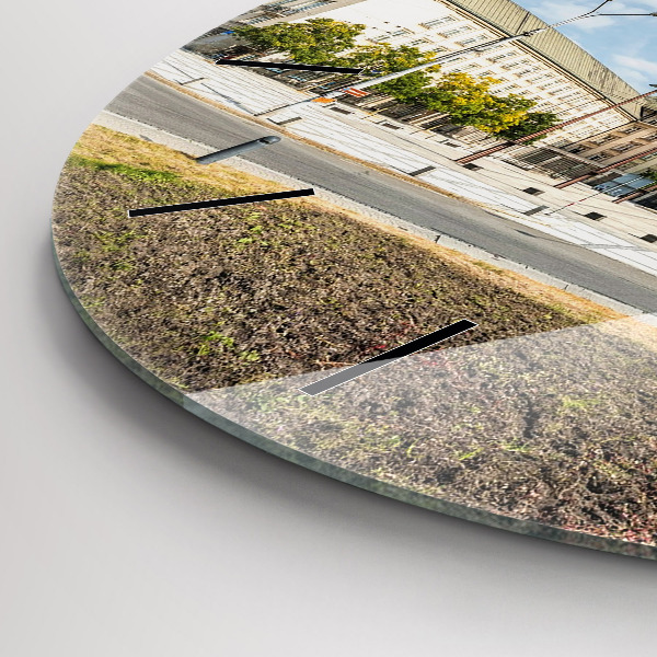 Reloj de pared redondo Panorama de Ostrava