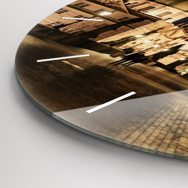 Reloj de pared redondo Puente de Carlos en Praga