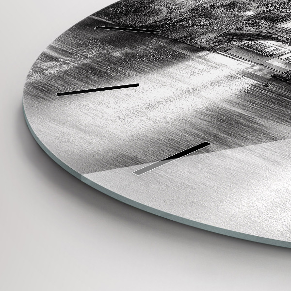 Reloj redondo pared Vista del Puente de Carlos Praga