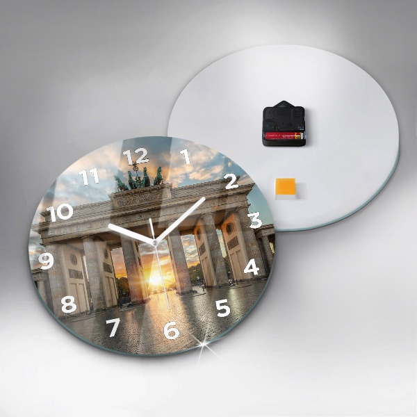 Reloj de pared redondo Puerta de Brandemburgo en Berlín
