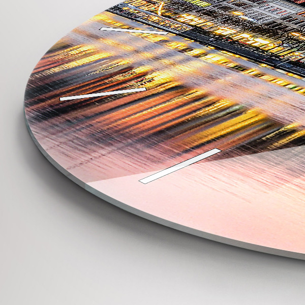 Reloj de cristal redondo Alster en Hamburgo