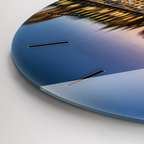 Reloj redondo pared Ayuntamiento de Hamburgo