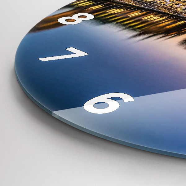 Reloj redondo pared Ayuntamiento de Hamburgo