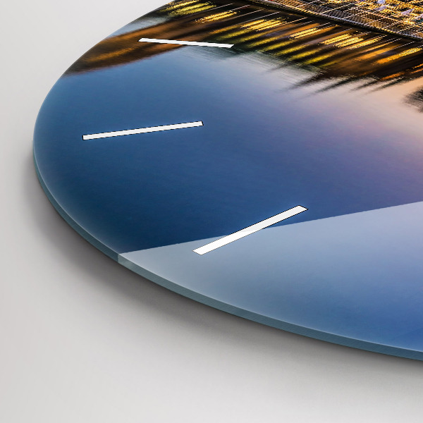 Reloj redondo pared Ayuntamiento de Hamburgo