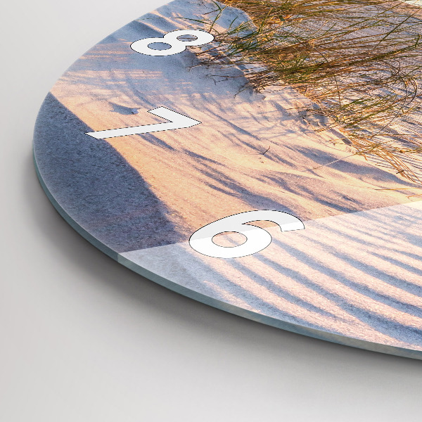 Reloj redondo pared Puesta de sol sobre el mar