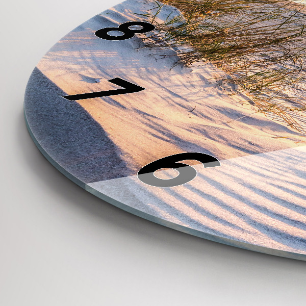 Reloj redondo pared Puesta de sol sobre el mar